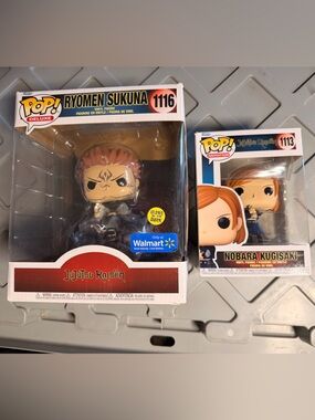 Funko Pop Deluxe Ryomen Sukuna & Nobara Kugisaki Set